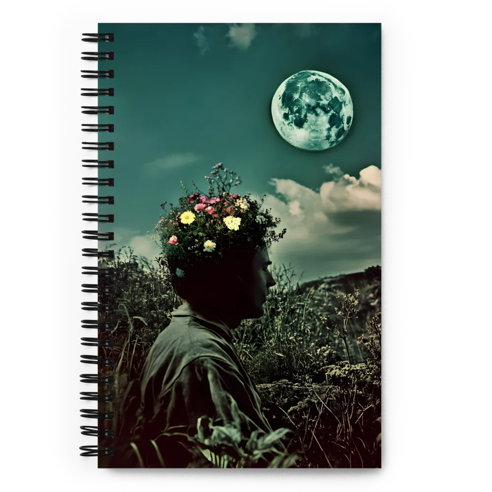 Moonlit Blossom | Spiral Notebook