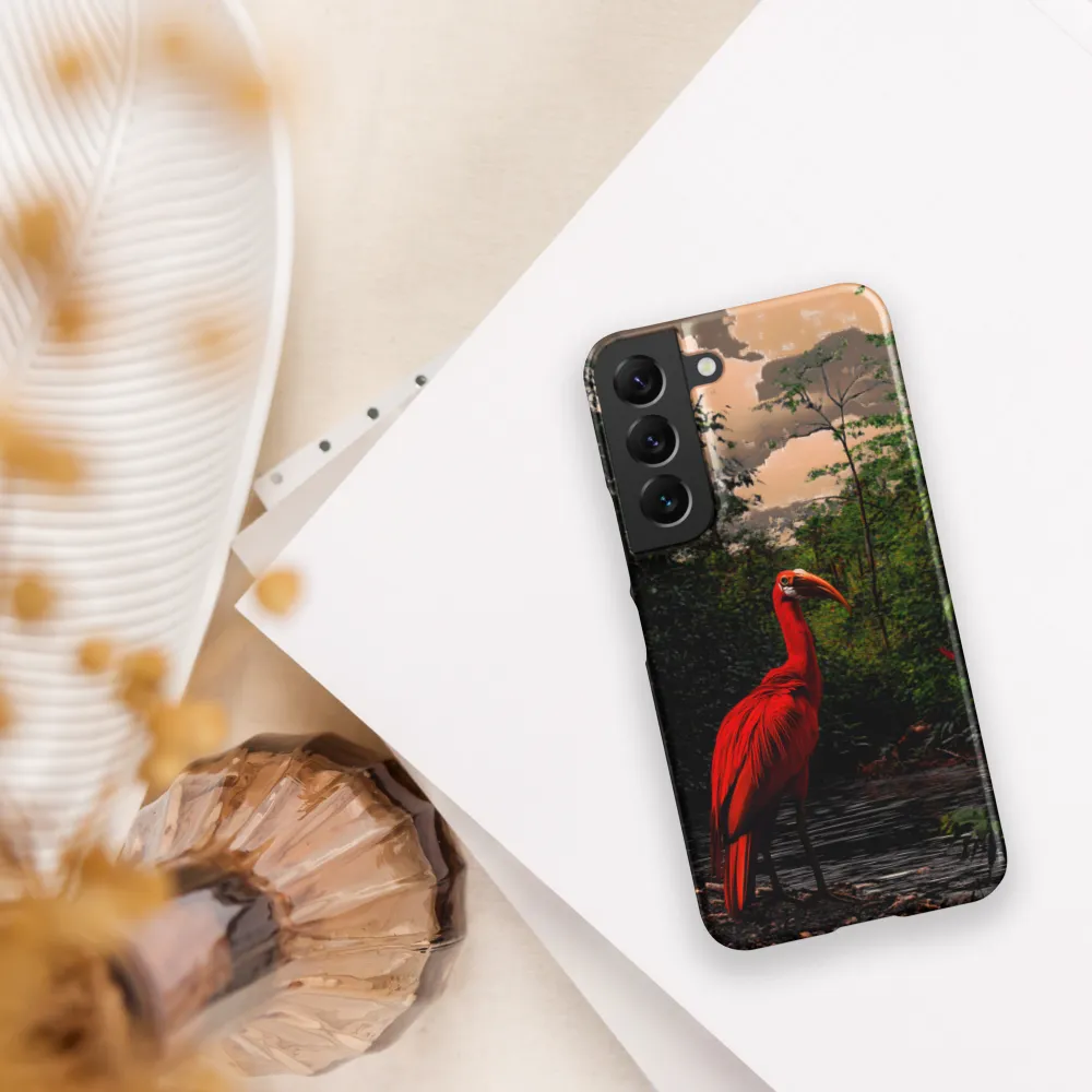 Enigmatic Elegance: The Scarlet Observer