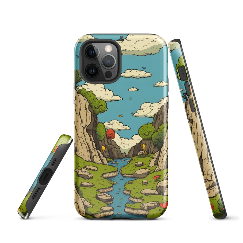 Whimsical Serenity: A Canyon Landscape