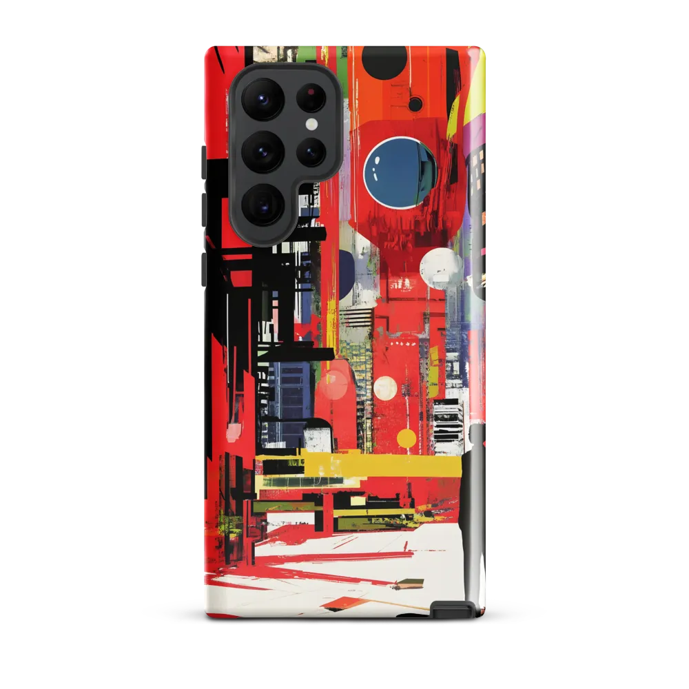 Urban Echoes: A Futuristic Reverie | Phone Case |  S22 Ultra | Tough Case | Glossy
