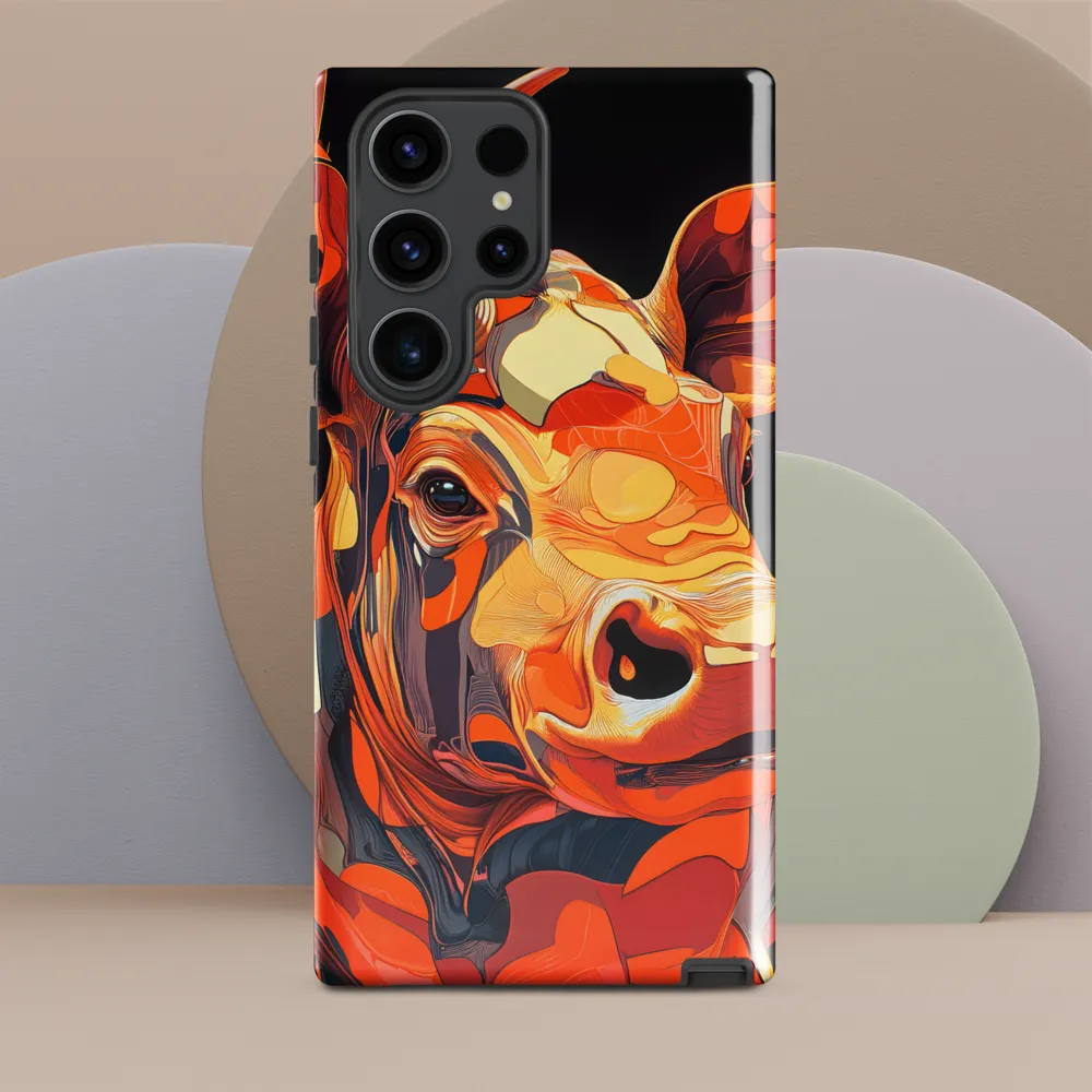 Modern Serenade: The Vibrant Cow