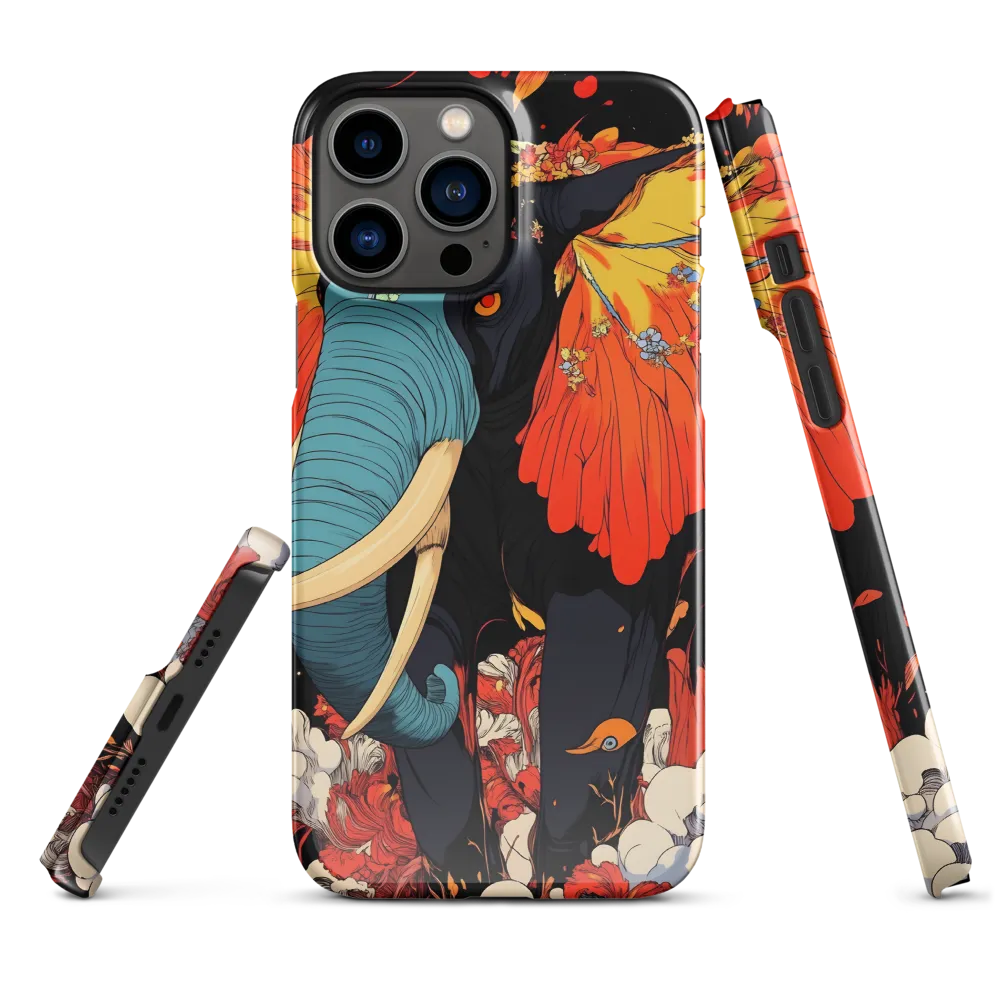 Majesty of the Floral Elephant | Phone Case |  13 Pro Max | Snap Case | Glossy