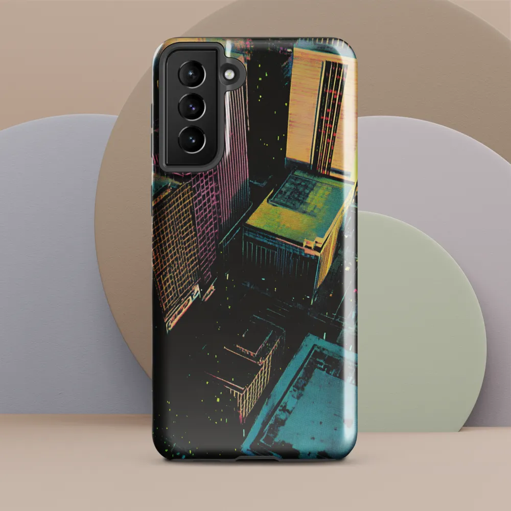 Neon Dreams: A City from Above