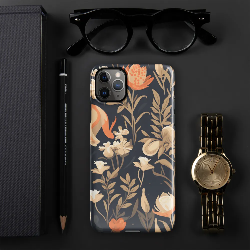 Floral Harmony: A Dance in the Dark | Phone Case |  11 Pro Max | Snap Case | Glossy