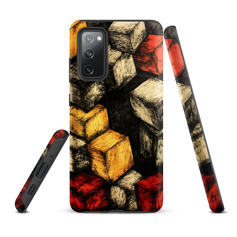 Dynamic Cubes: An Exploration in Color and Form | Phone Case |  S20 FE | Tough Case | Matte