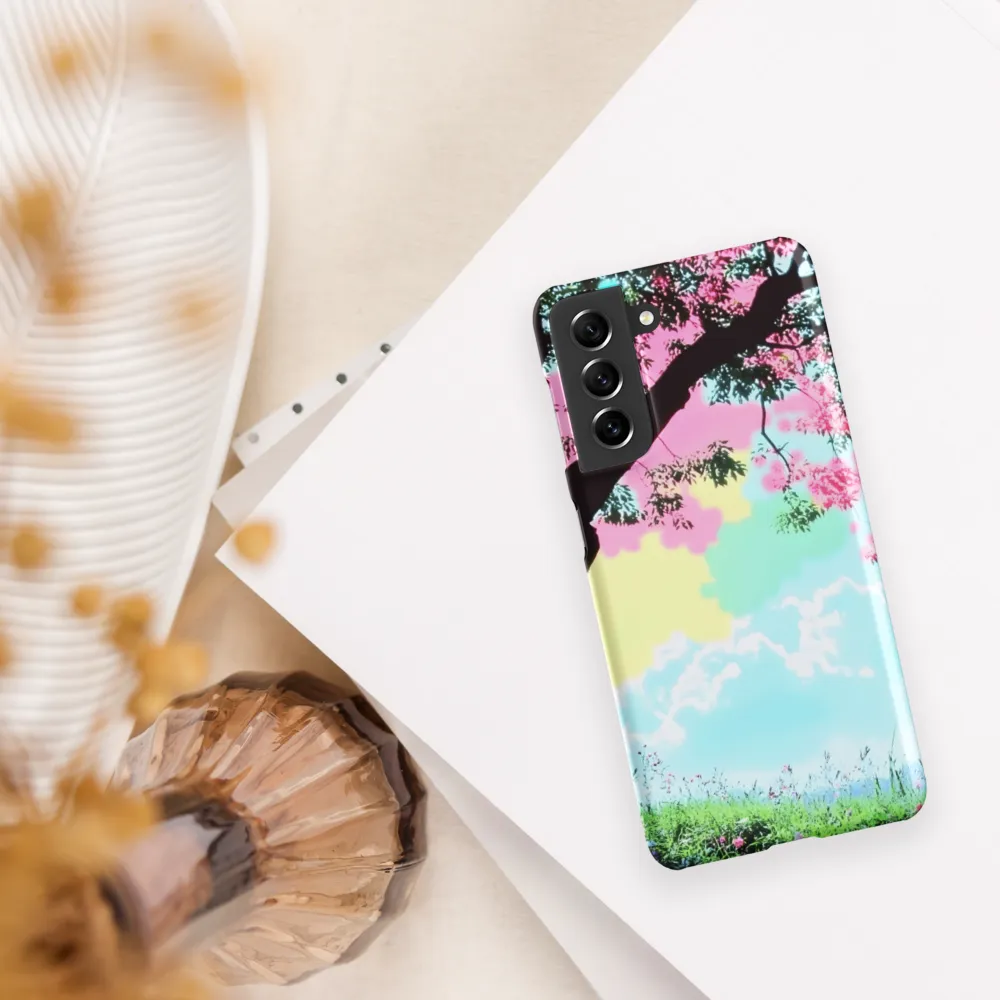 Pastel Dreams: A Surreal Tree Landscape