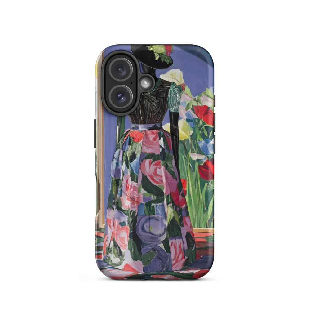 Floral Tapestry: Mannequin with Painterly Print