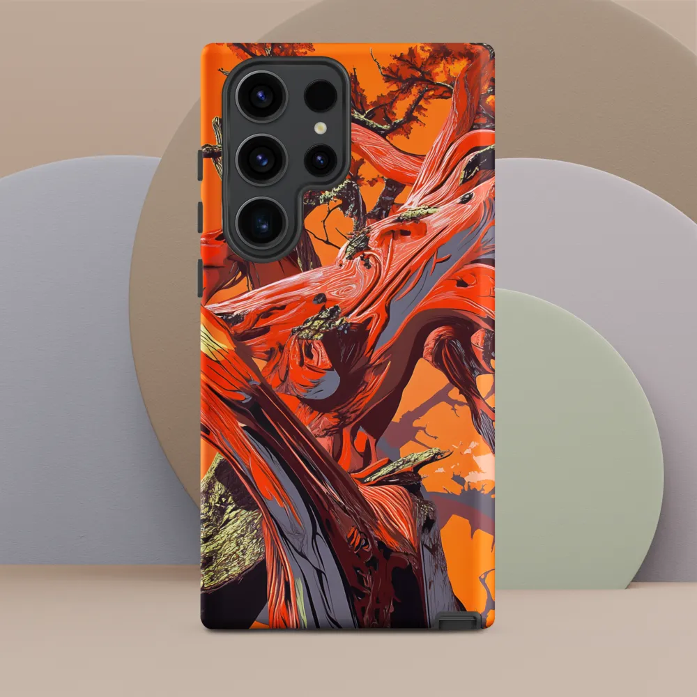 Life in Motion: An Abstract Tree | Phone Case |  S23 Ultra | Tough Case | Matte