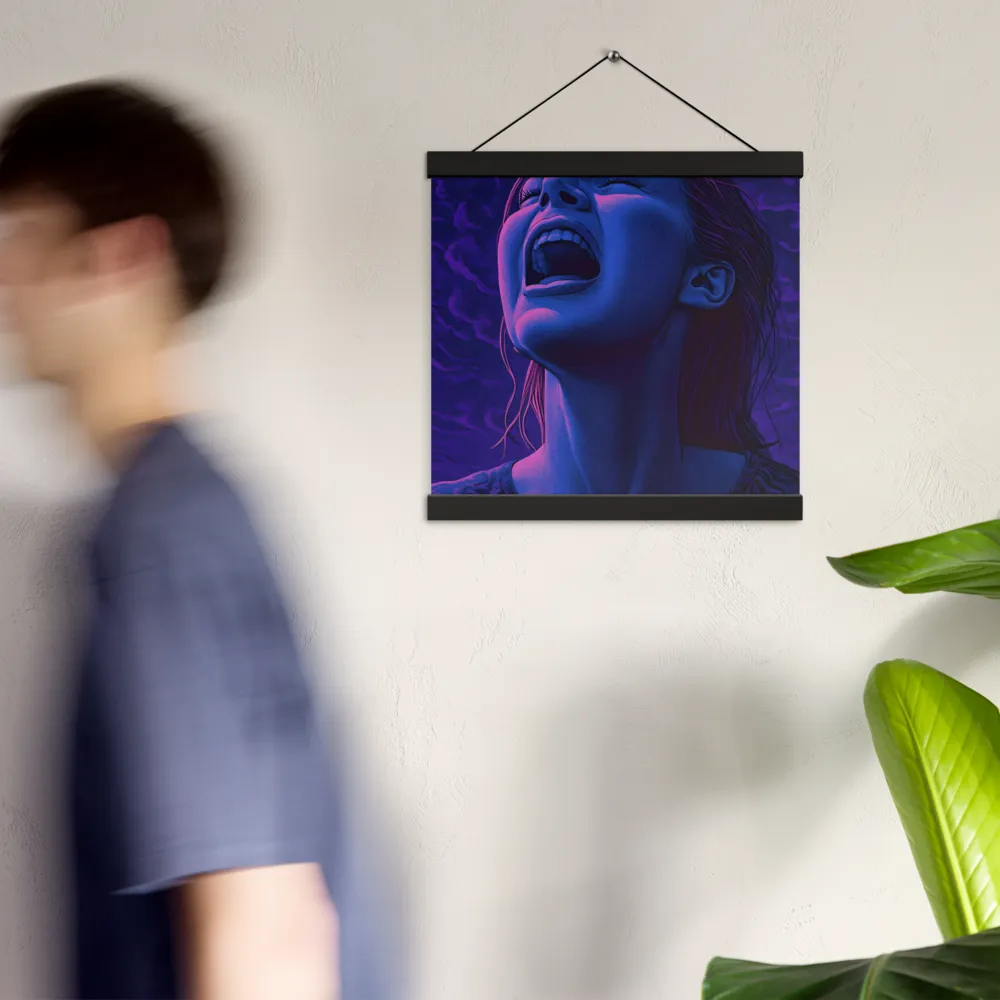 Echoes of Anguish | Poster With Black Wood Hanger | 12″×12″