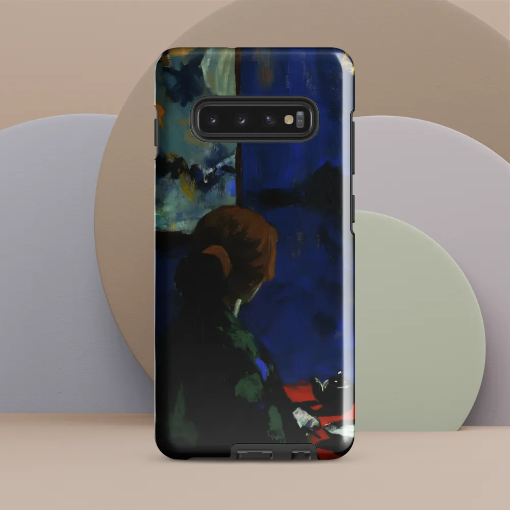 Contemplation Under the Night Sky | Phone Case |  S10 Plus | Tough Case | Glossy