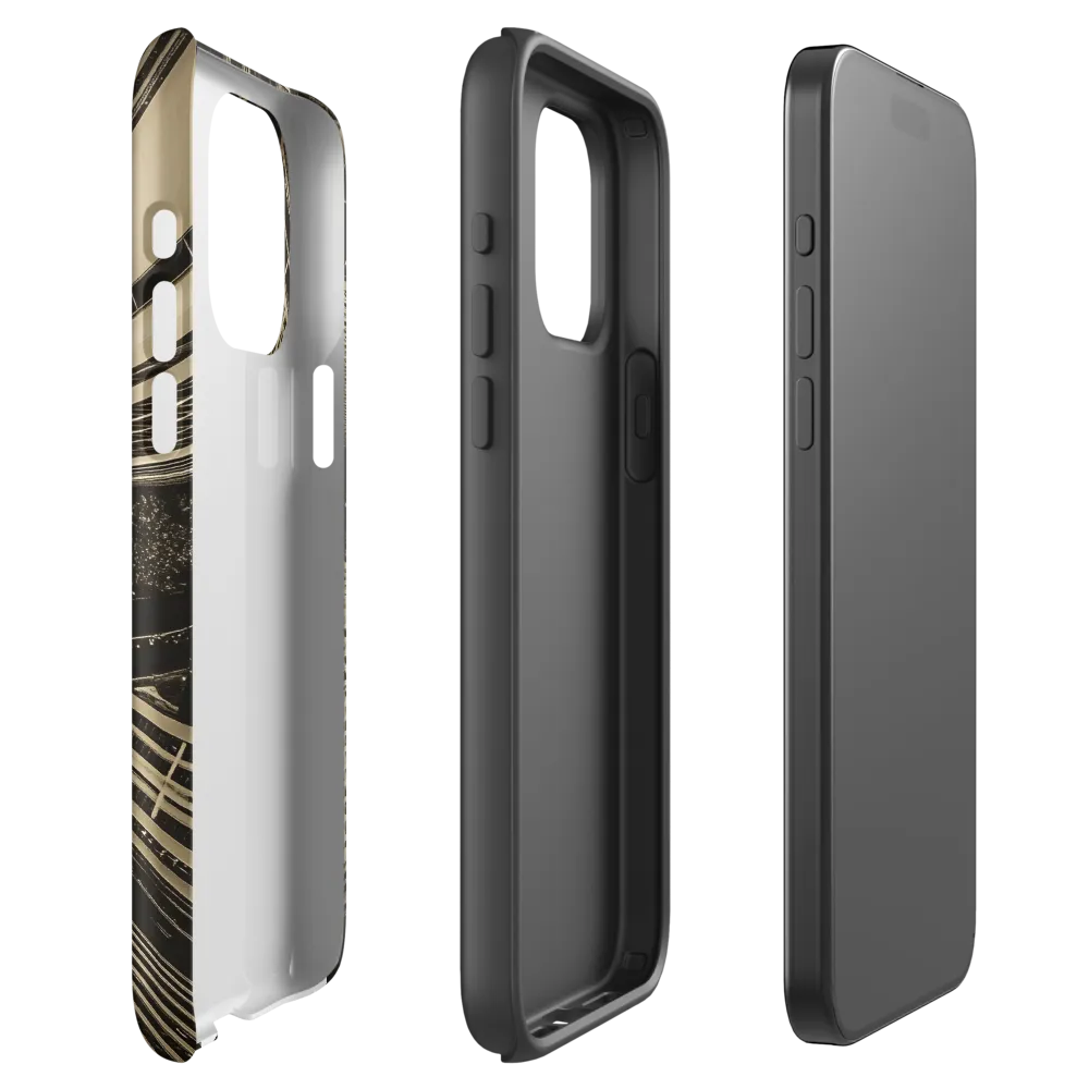 Urban Symphony: Aerial Perspective of City Life | Phone Case |  15 Pro Max | Tough Case | Matte