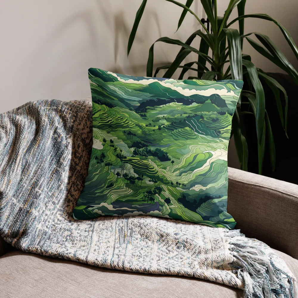 Harmony of the Lush Landscape | Pillow & Pillow Case | Multiple Sizes