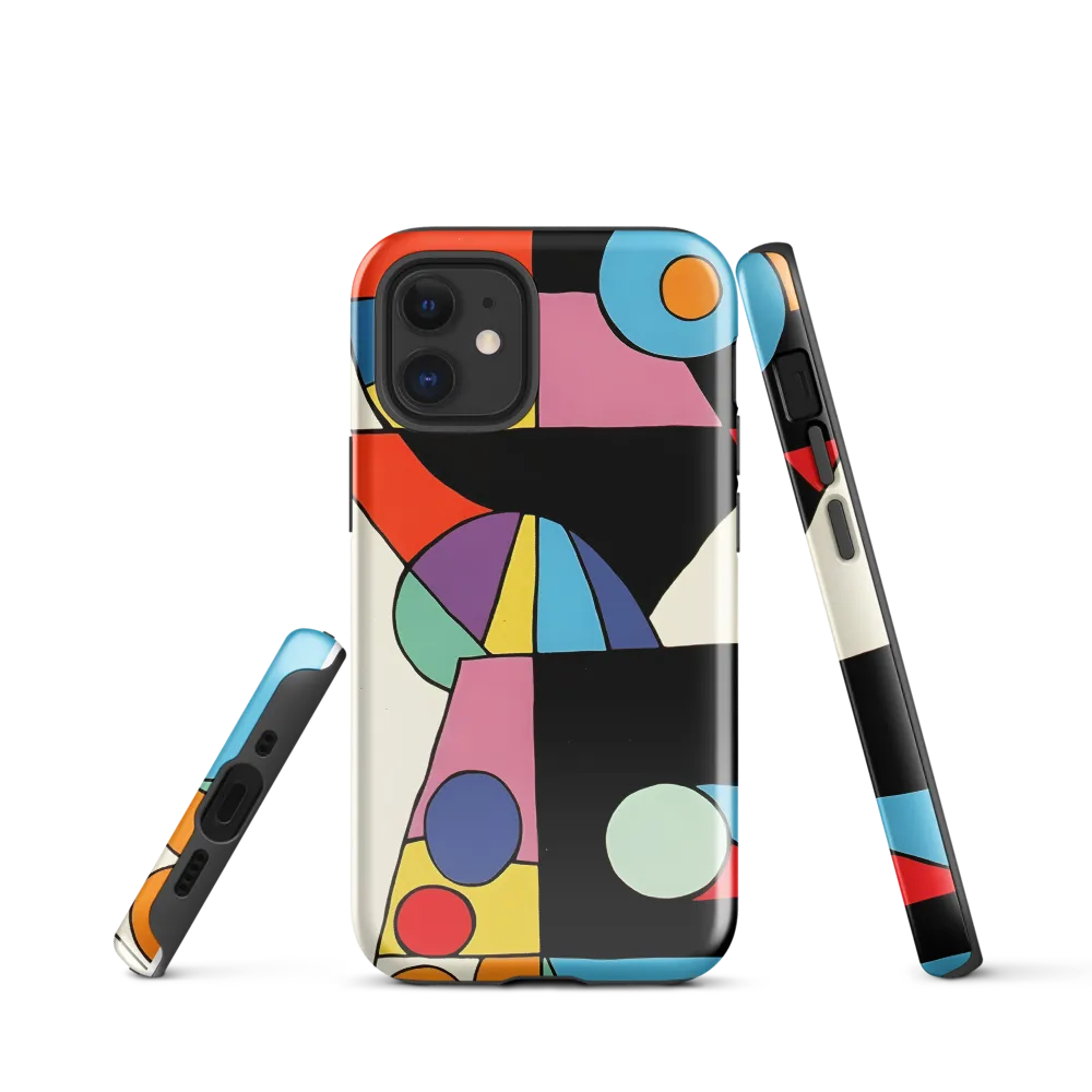 The Play of Shapes | Phone Case |  12 mini | Tough Case | Glossy