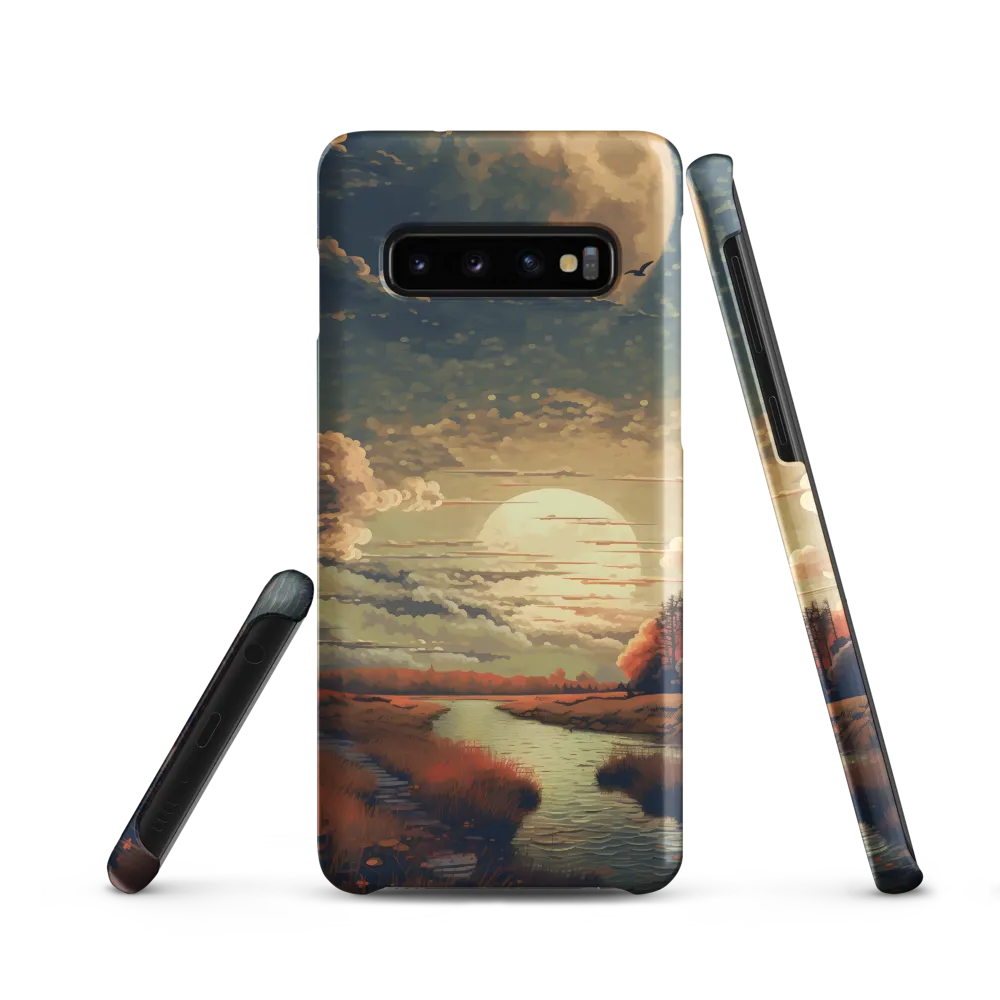 Whispers of Dusk: A Tranquil River Landscape