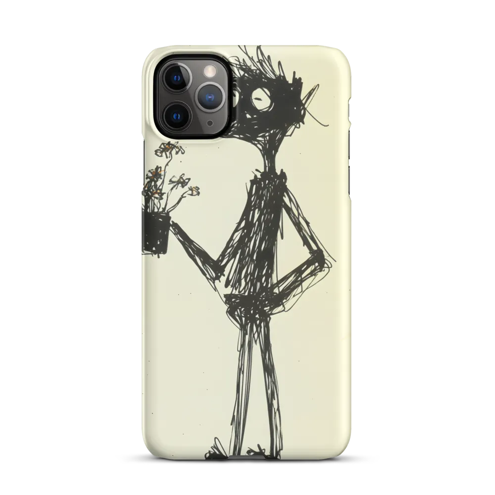 Whimsical Figure with Flowers