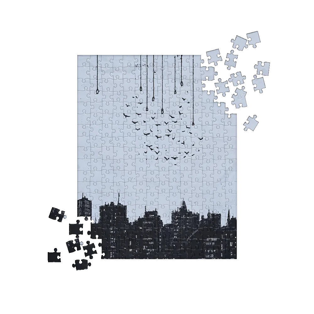 Elevated Serenity: A Minimalist Cityscape