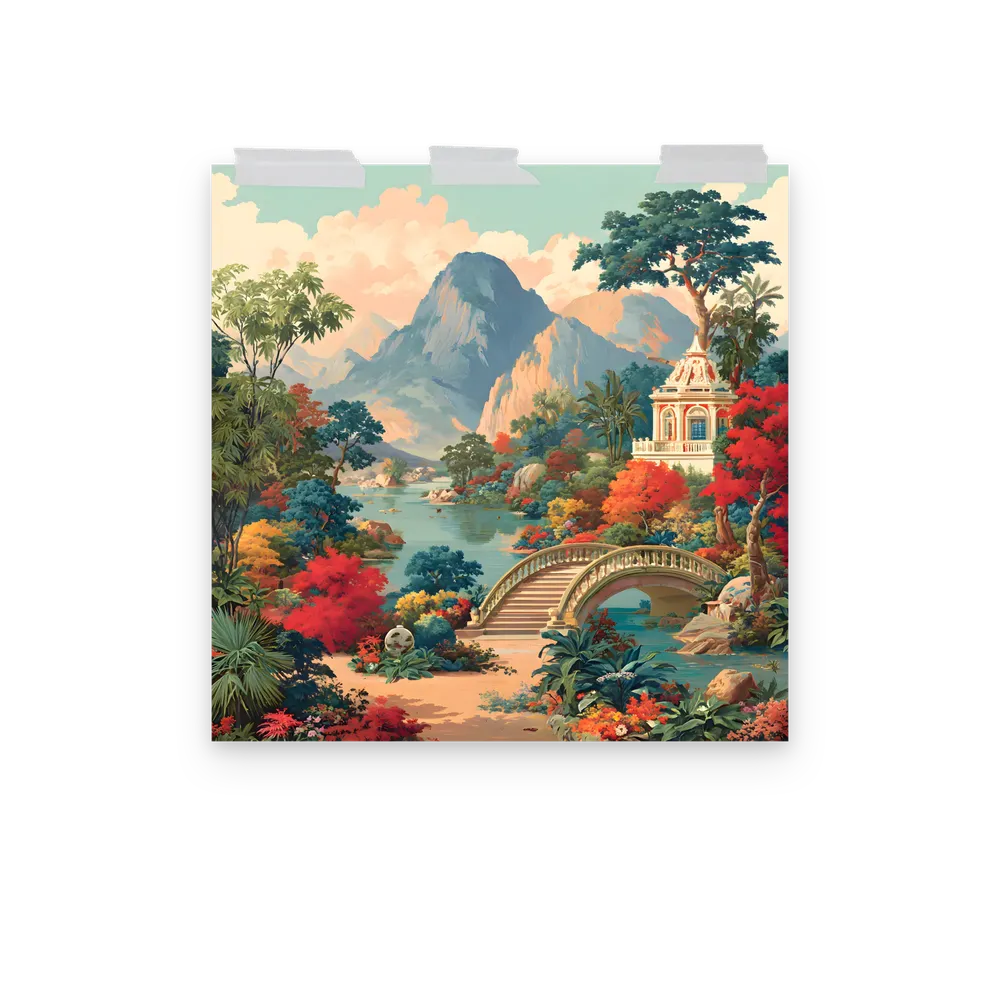 Arcadian Bridge 
 Poster | 16″x 16″