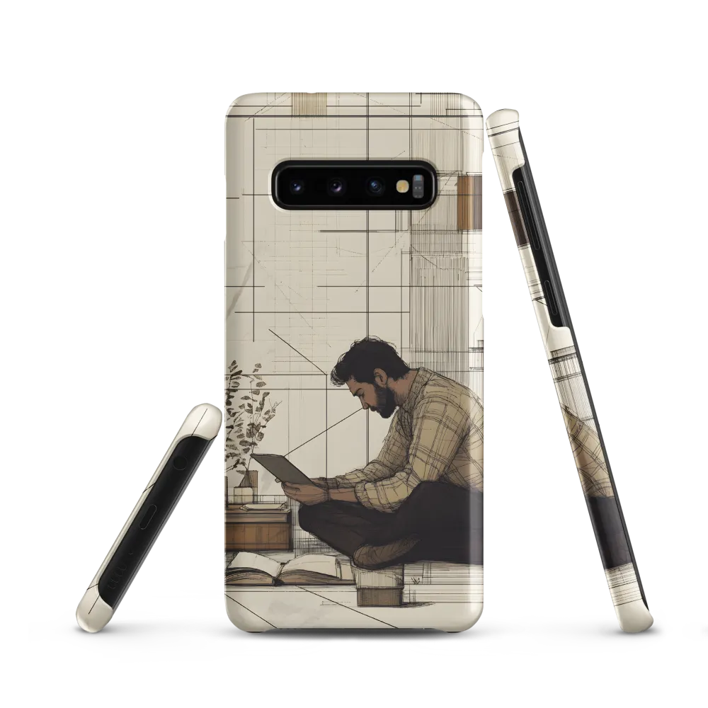 Quiet Reflections in Line | Phone Case |  S10 | Snap Case | Matte