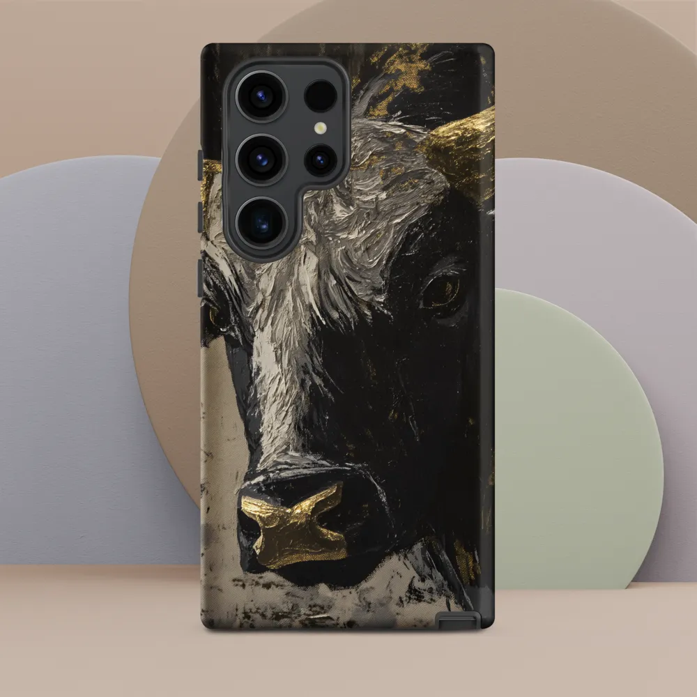 Majestic Bull: The Power in Black and Gold
