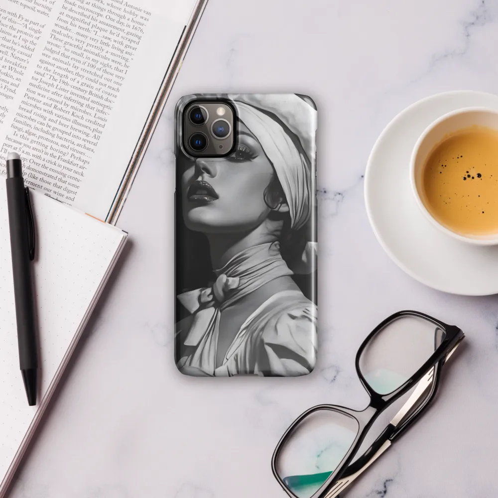 Timeless Elegance: A Charcoal Portrait of Grace | Phone Case |  11 Pro Max | Snap Case | Glossy