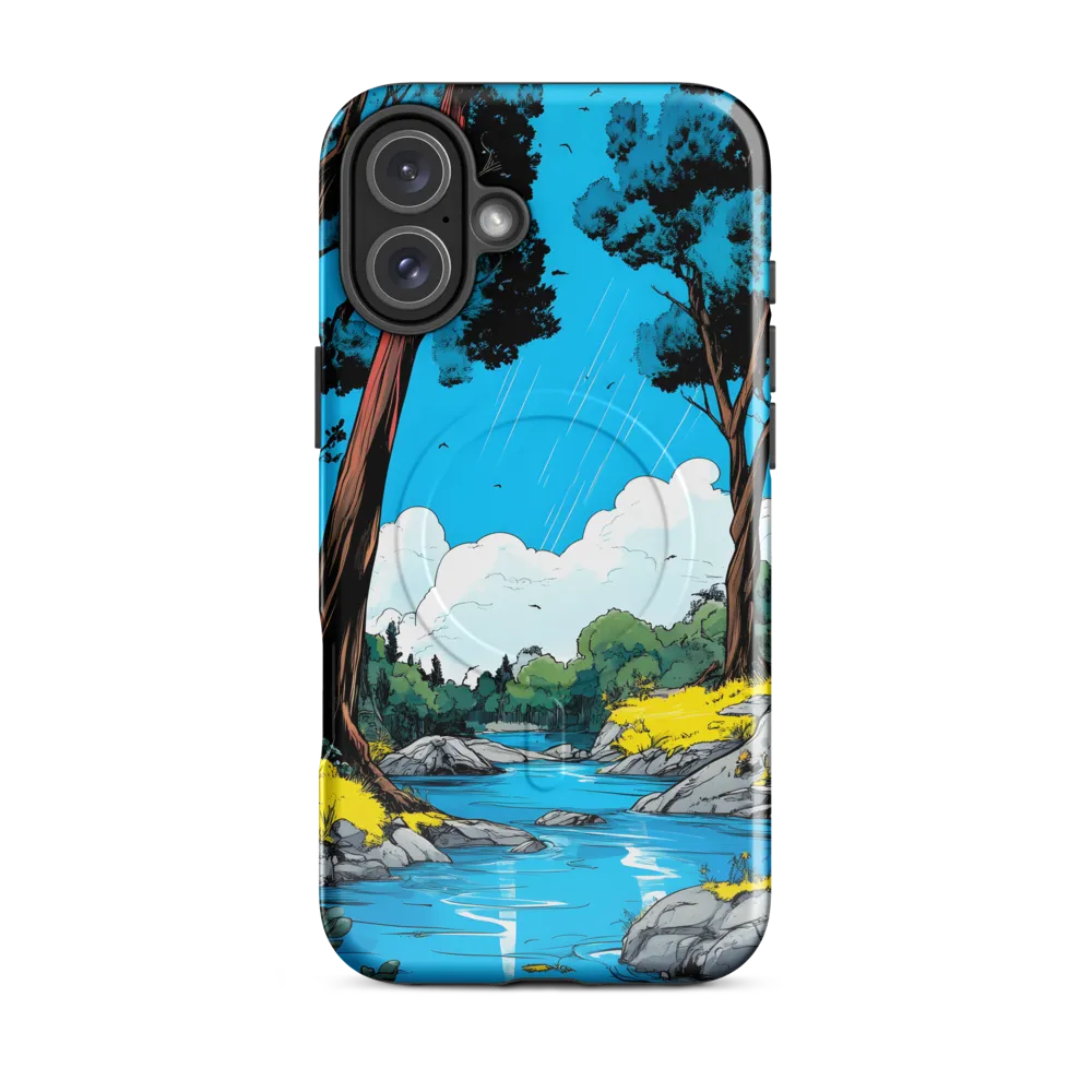 Tranquil River in a Comic Landscape