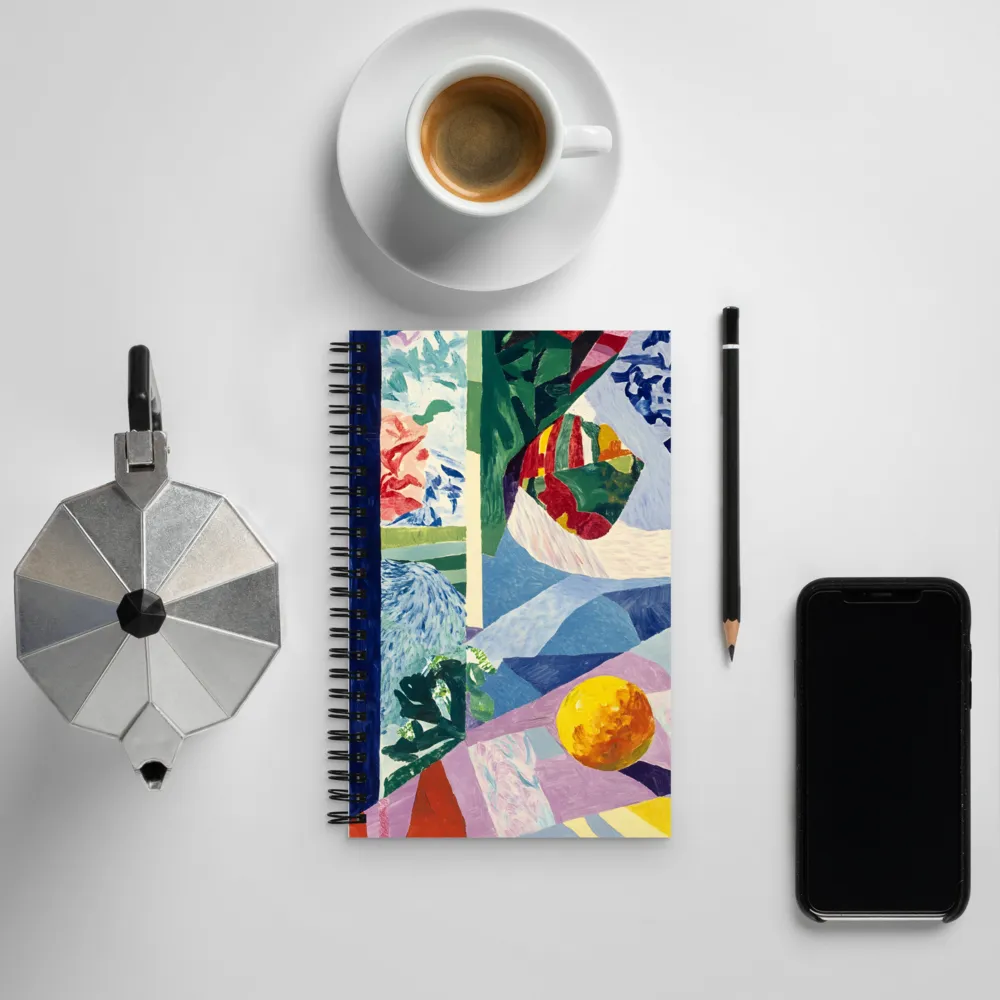 Playful Harmony in Color and Form | Spiral Notebook