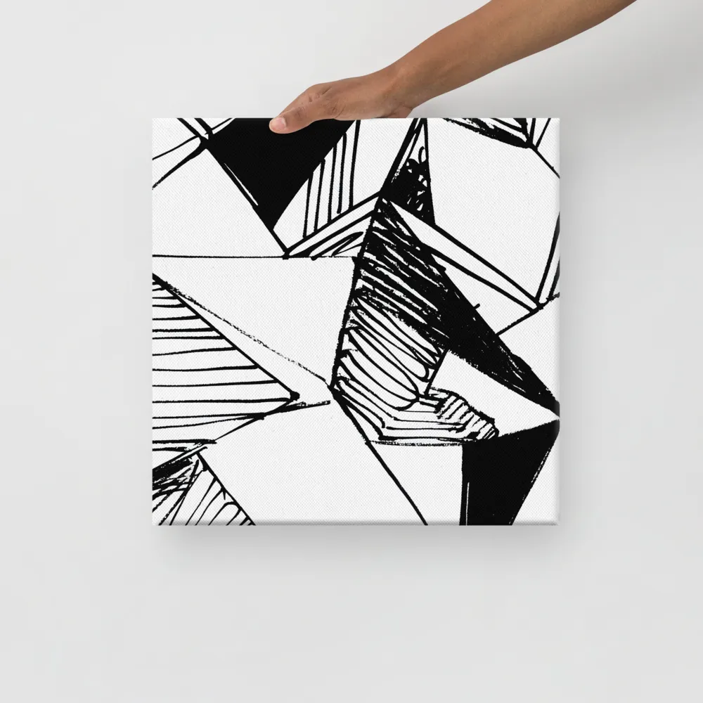 Dynamic Geometry in Ink | Canvas | 16″×16″