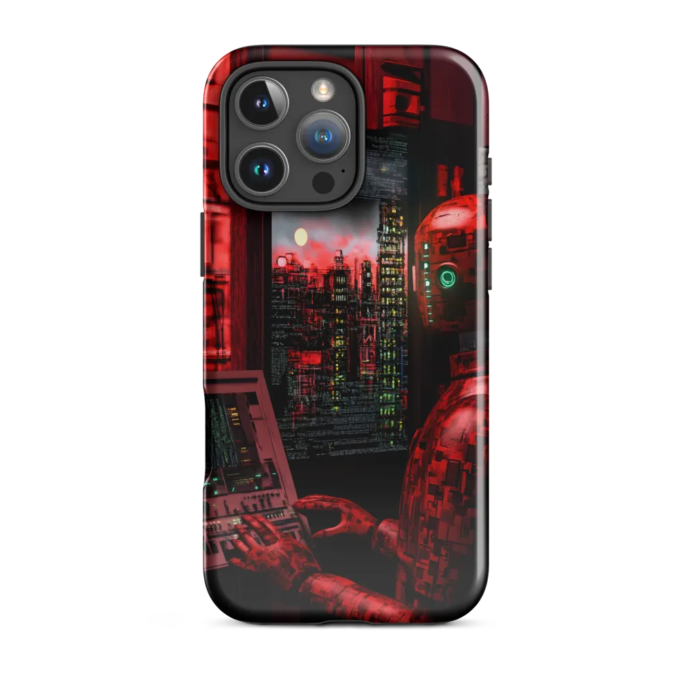 Crimson Sentinel at the Control Window