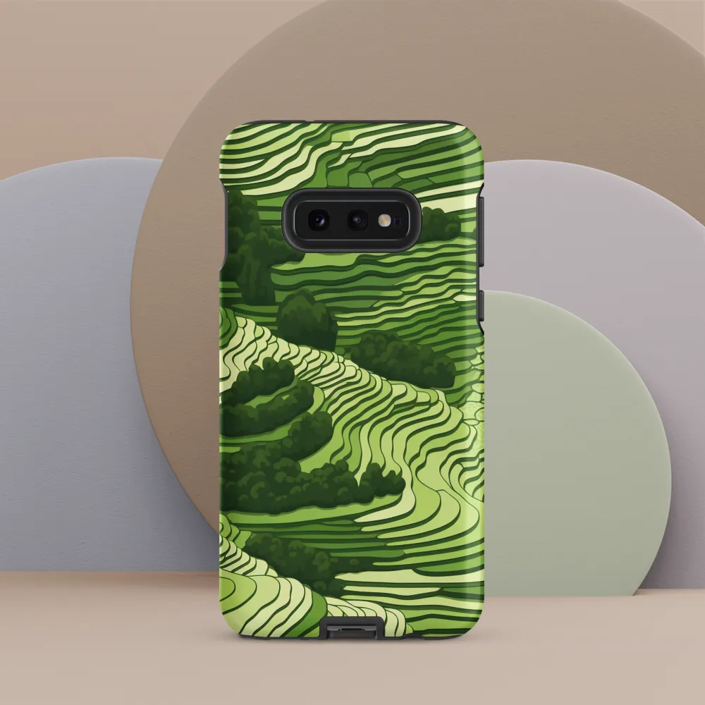 Waves of Green: An Abstract Landscape