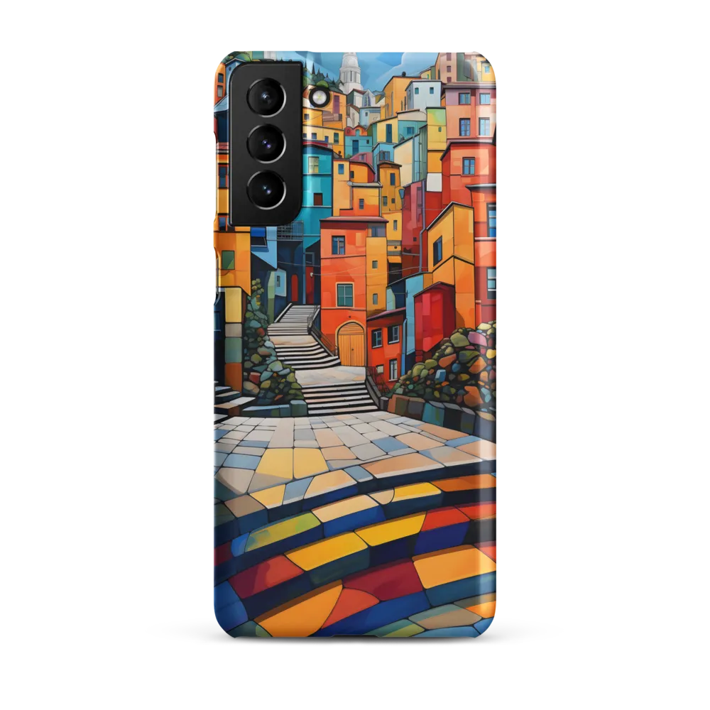 Vibrant Village: A Cubist Journey