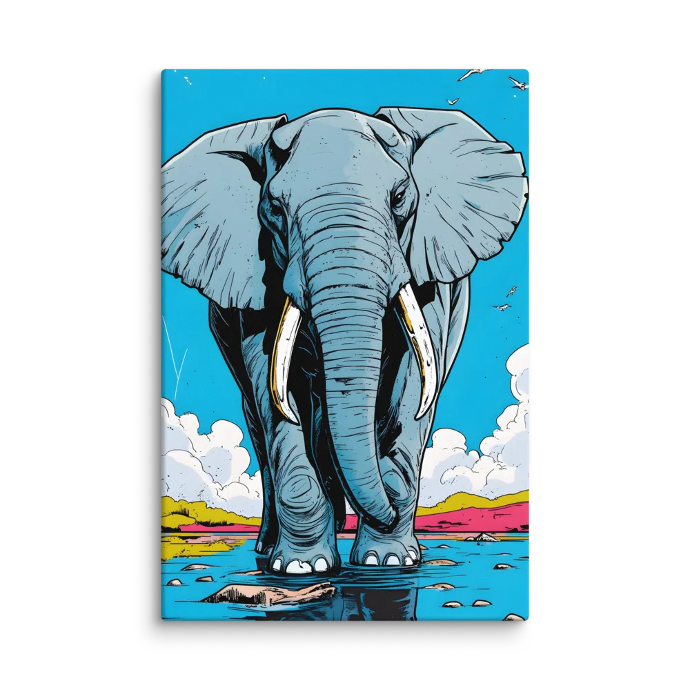 Majestic Presence: The Elephant | Canvas | 32″×48″