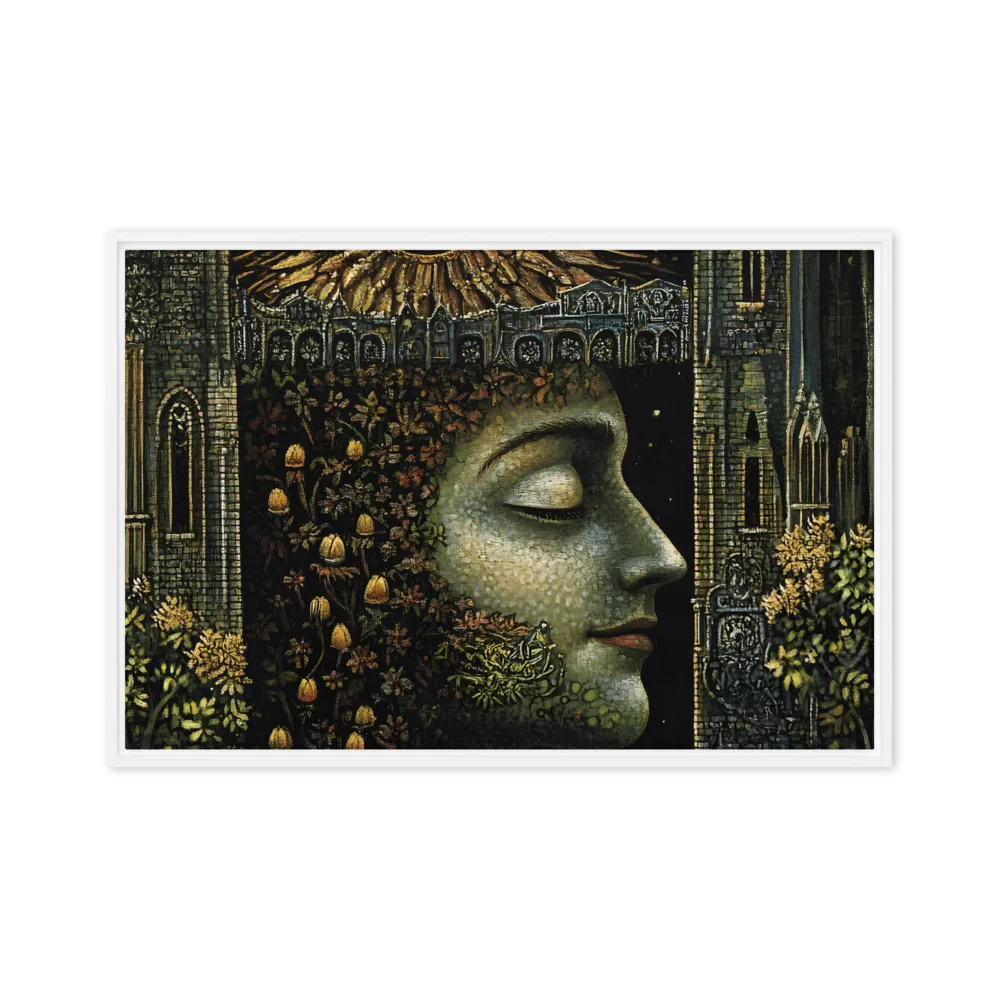 Nature’s Embrace: The Infinite Connection | Canvas with White Frame | 24″×36″