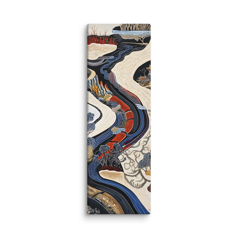 Flow of Tranquility | Canvas | 20″×60″