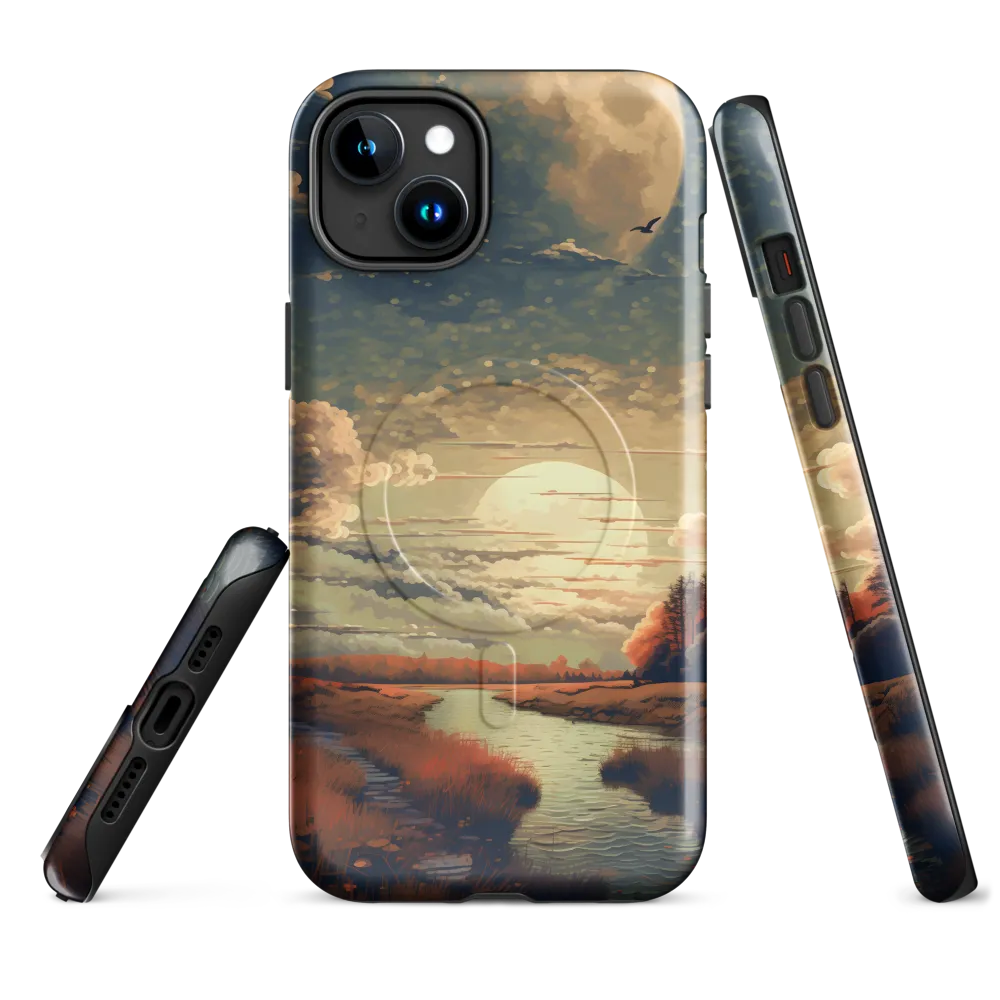 Whispers of Dusk: A Tranquil River Landscape