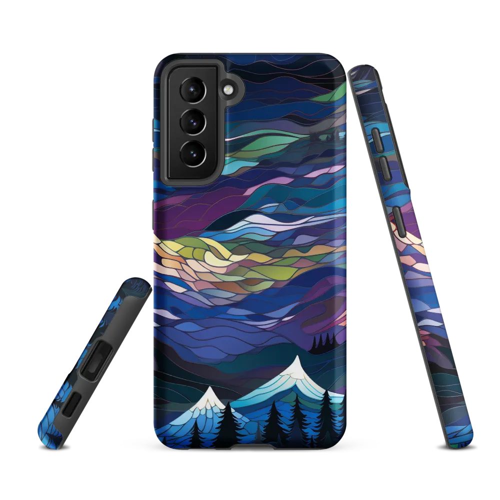 Twilight Peaks: An Abstract Mountain Landscape