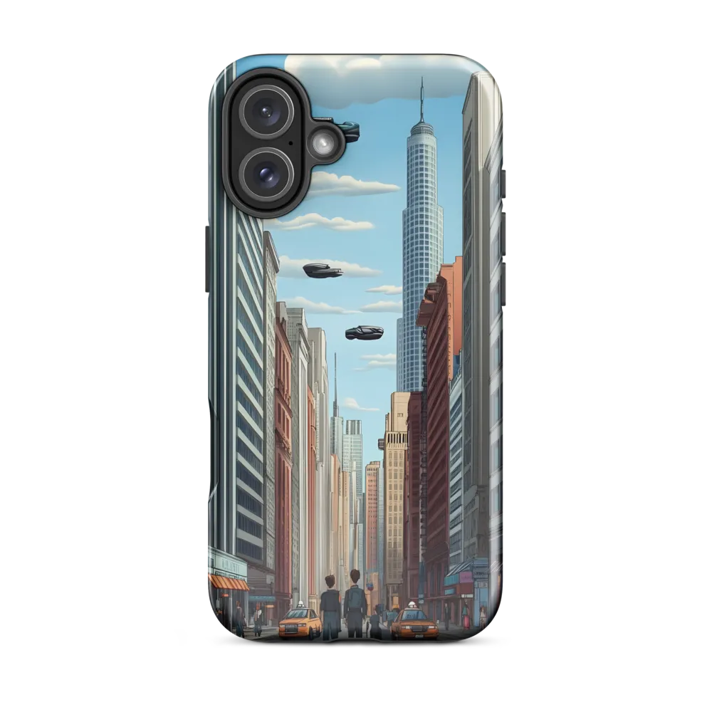 Futuristic Stroll through the Urban Skyline