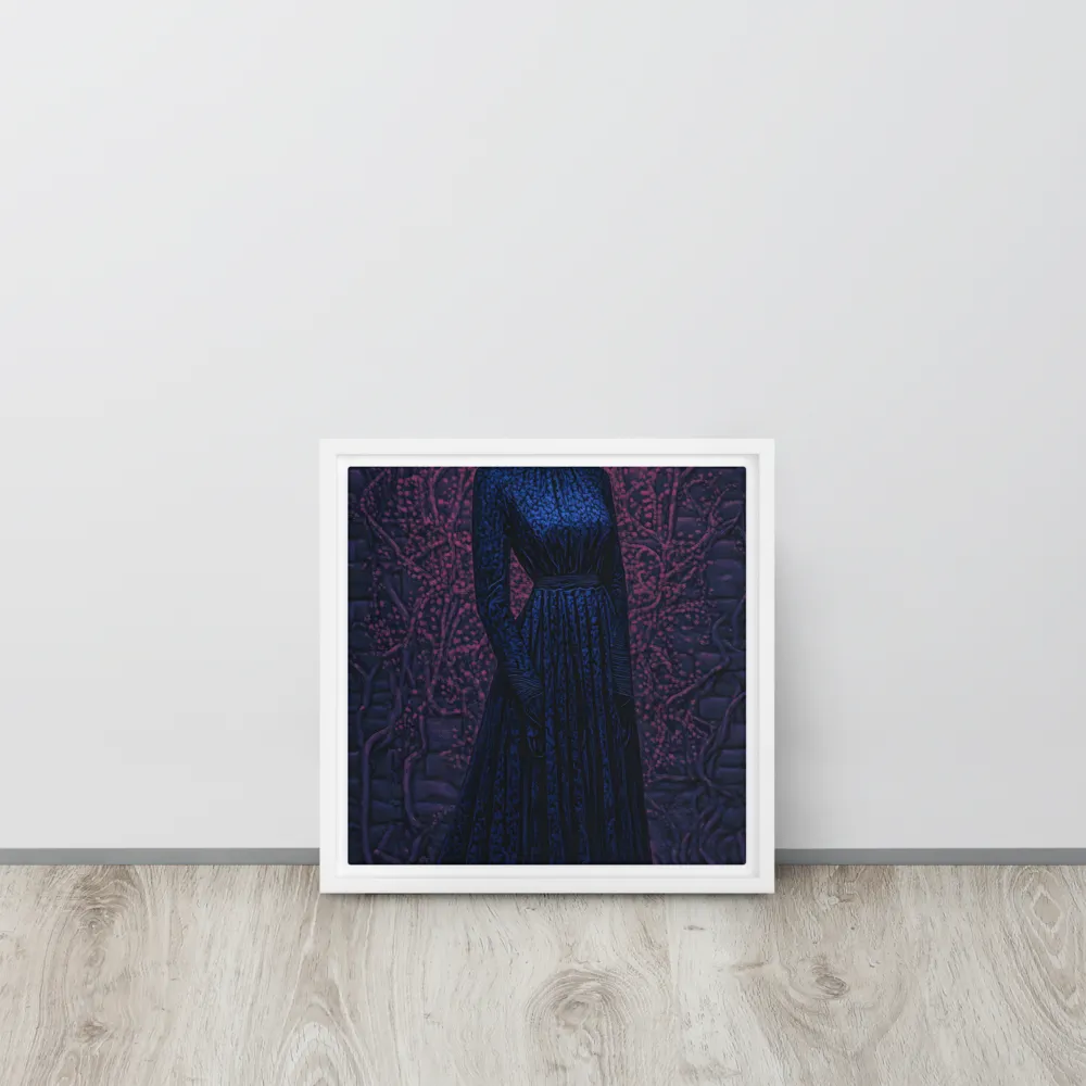 Veil of Enigma | Canvas with White Frame | 12″×12″