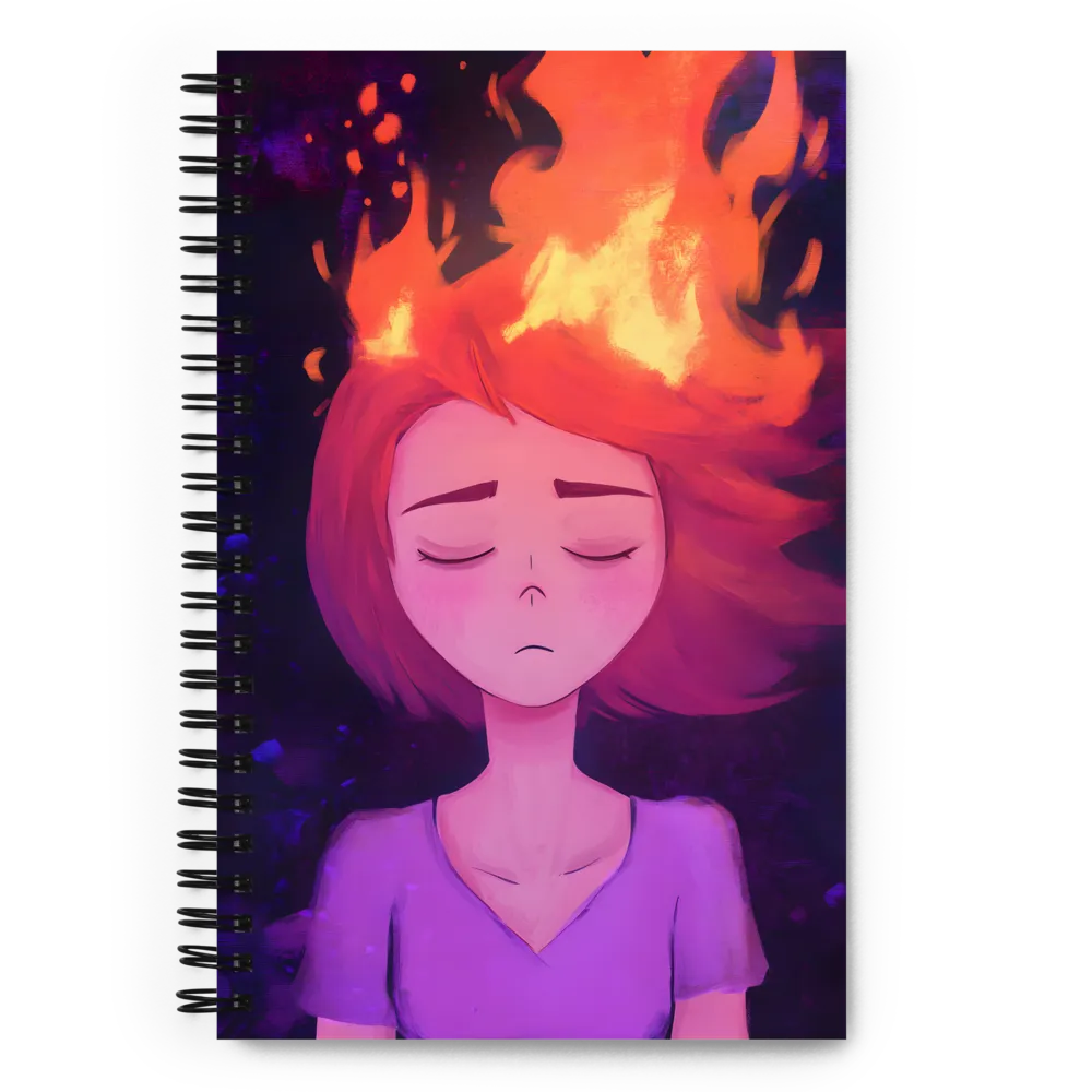 Flames of Introspection | Spiral Notebook