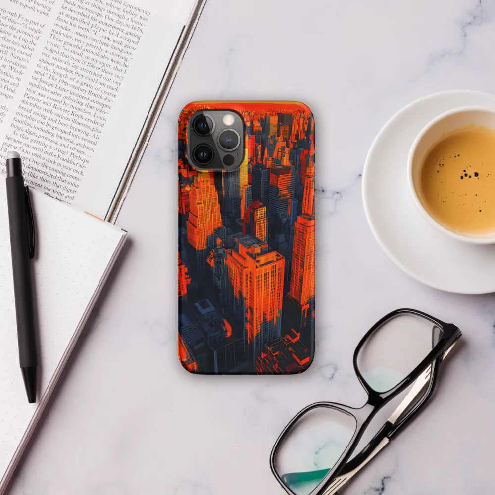Urban Dawn: A Digital Ode to Skyscrapers | Phone Case |  12 Pro Max | Snap Case | Matte