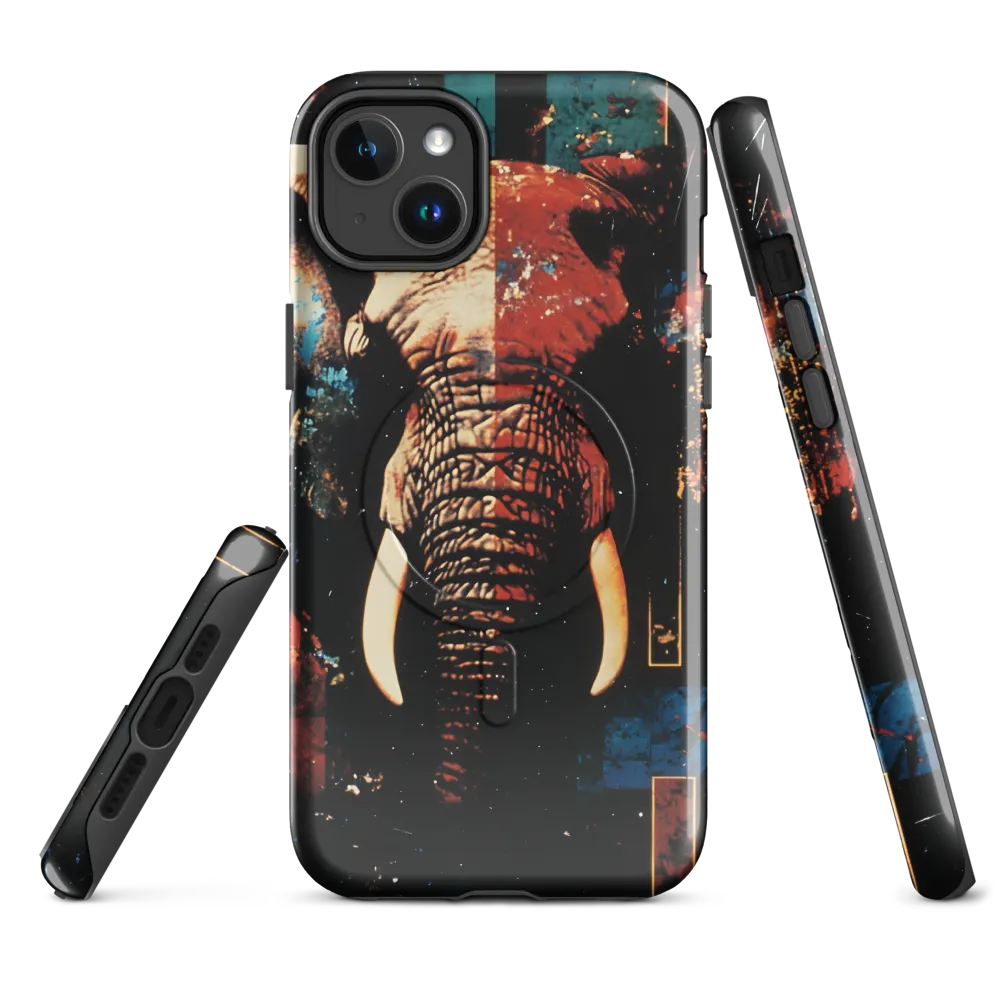 Majestic Mosaic: The Elephant | Phone Case |  14 Plus | MagSafe® Tough Case | Glossy