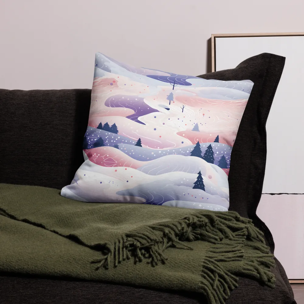 Dreamy Winter Landscape | Pillow | 22″×22″