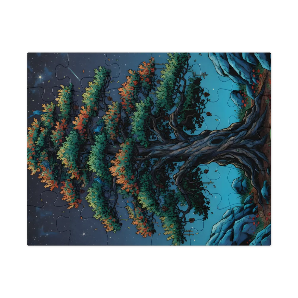 Starlit Pine 
 Jigsaw Puzzle in Tin Box