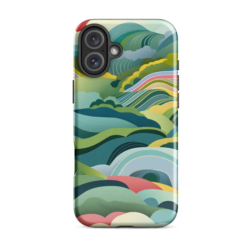 Waves of Serenity | Phone Case |  16 Plus | Tough Case | Glossy