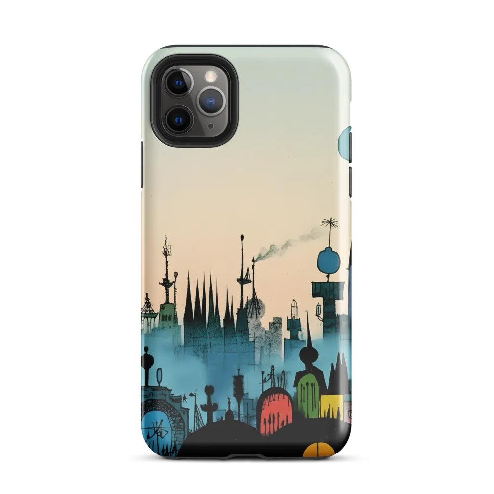 Whimsical Cityscape | Phone Case |  11 Pro Max | Tough Case | Glossy