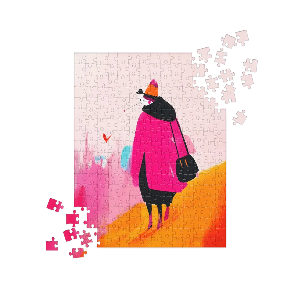 Wanderer in Pink | Jigsaw Puzzle | 252 pieces