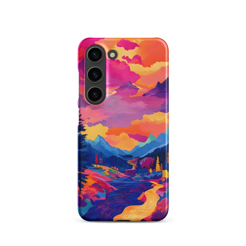 Radiant Serenity: A Surreal Landscape | Phone Case |  S23 | Snap Case | Matte