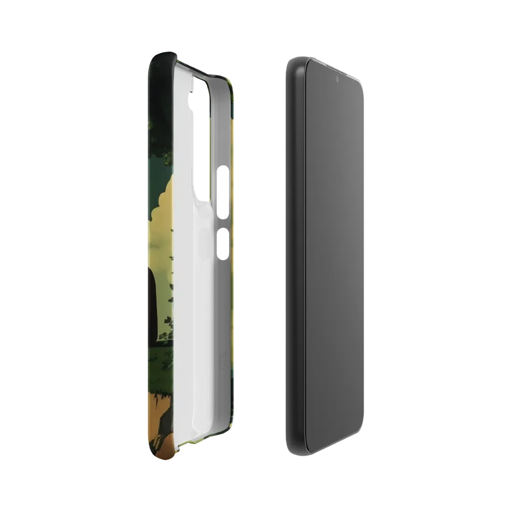 Meditation at the Edge of Serenity | Phone Case |  S22 | Snap Case | Matte
