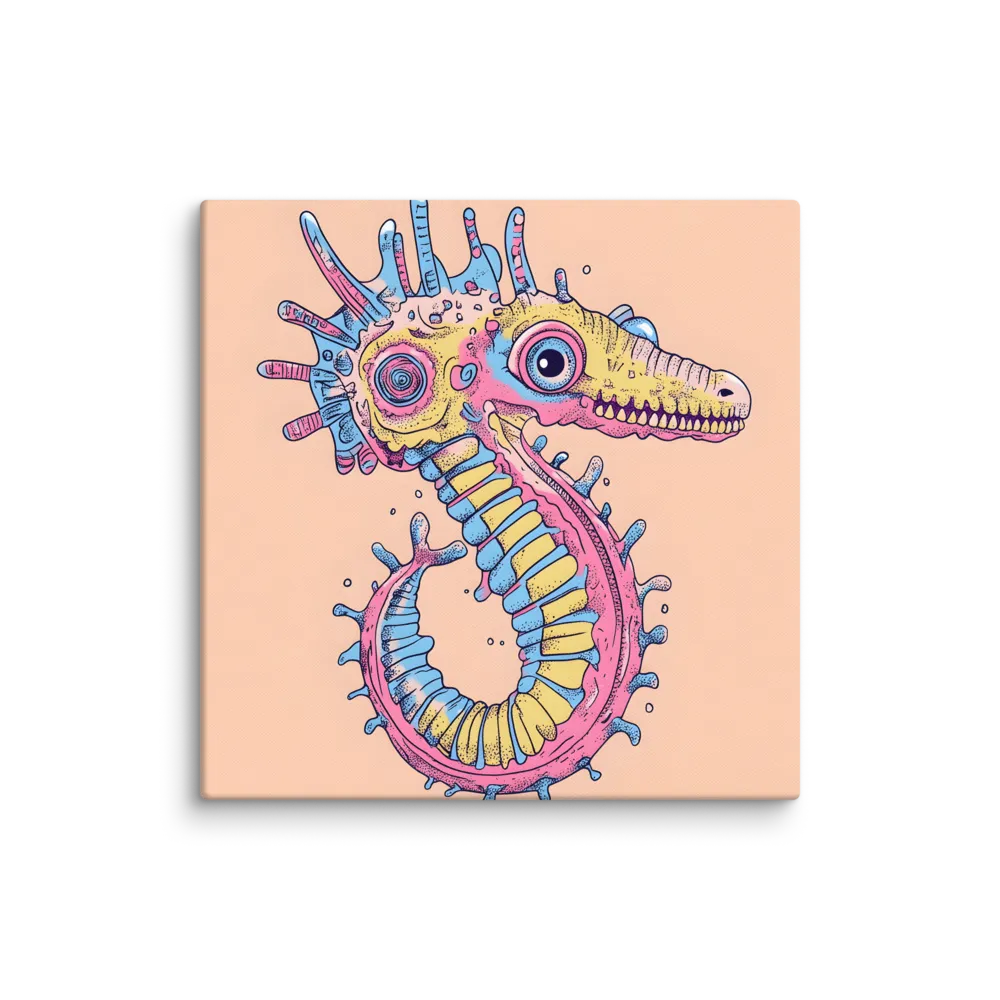 Whimsical Sea Dragon: An Intricate Fantasy | Canvas | 36″×36″