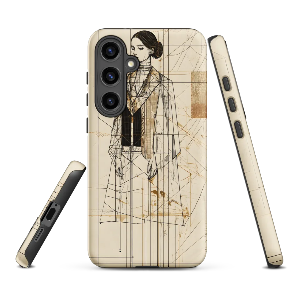 Elegance in Lines | Phone Case |  S24 Plus | Tough Case | Matte