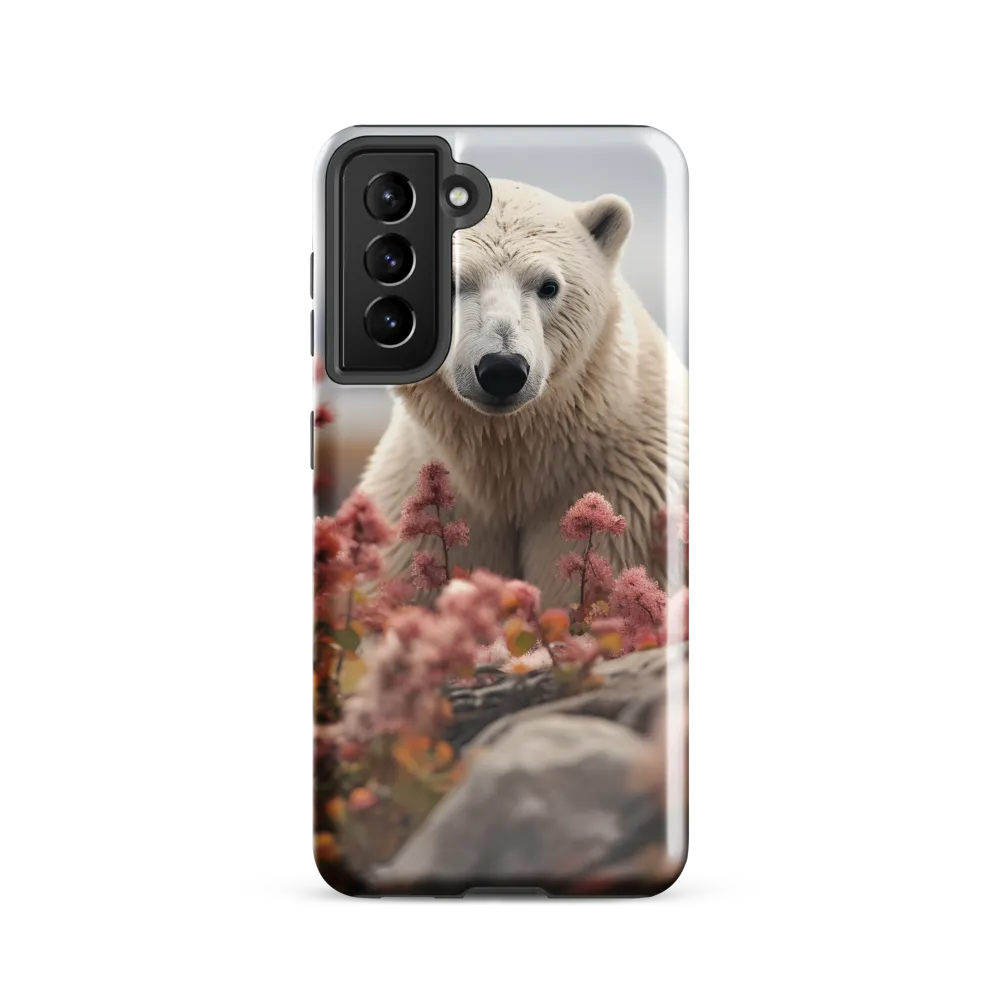 Curiosity Among Blooms: The Polar Bear